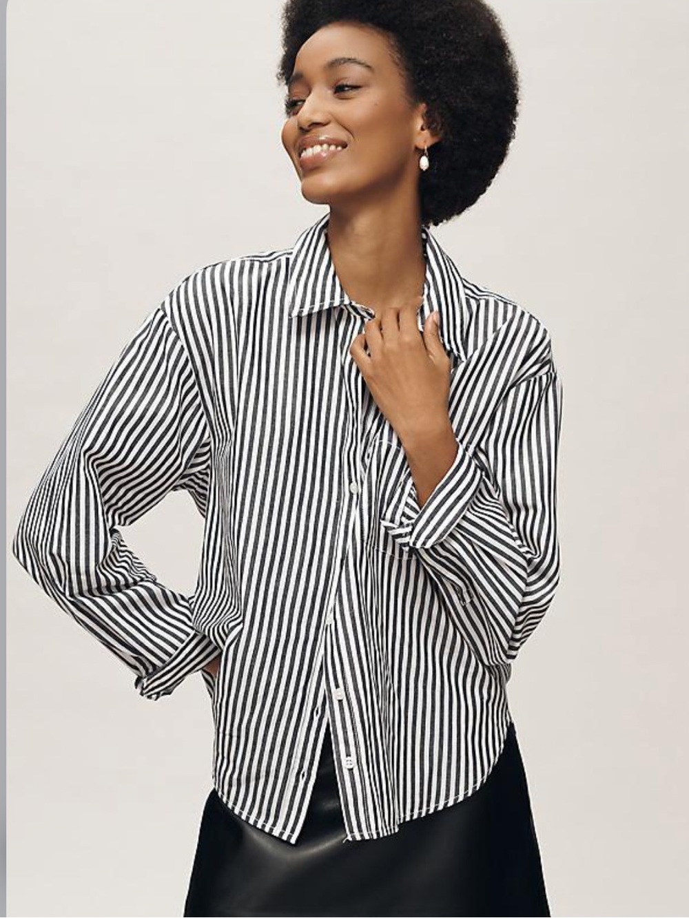 NWOT Maeve Shrunken Bennett Buttondown